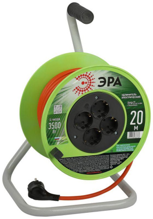 Удлинитель на катушке 4х20м с заземл. RP-4e-3x1.5-20m ПВС 3х1.5  Б0056101
