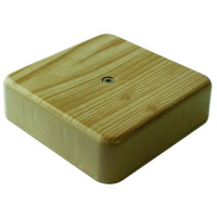 Коробка распаячная 75х75х20мм IP40 для кабель-канала светл. дерево  КР-513110075-080