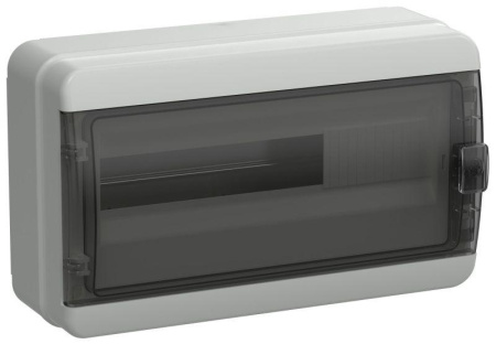 Корпус пластиковый КМПн-18 IP65 черн. прозр. дверь TEKFOR  TF5-KP72-N-18-65-K03-K02