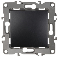 Кнопка 10АХ-250В 12 антрацит 12-1111-05 ЭРА Б0047834