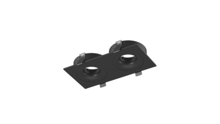 Корпус светильника COMBO-2S2-BL IP20 потолочн. встраив. наклон.-поворотн. черн. 00-00004159
