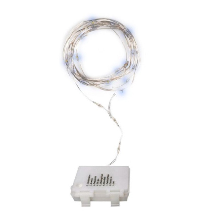 Гирлянда DC-G03-50W 50microLED 5.1м 8реж. 3xAA (не в компл.) бел.  5047891