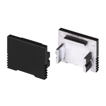 Заглушка SL-SLIM-H13M BLACK глухая пластик  034001