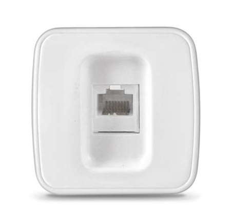 Розетка компьютерная 1-м ОП Электра 3А IP20 бел.  0010