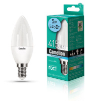 Лампа светодиодная LED5-C35/845/E14 5Вт свеча матовая 4500К бел. E14 415лм 170-265В  12032