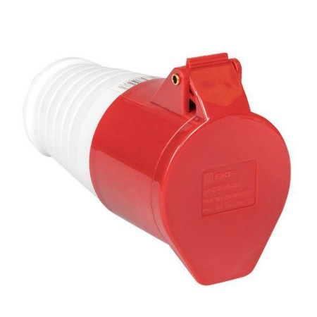 Розетка кабельная 16А 380В 3P+РЕ+N IP44 (215)  ps-215-16-380