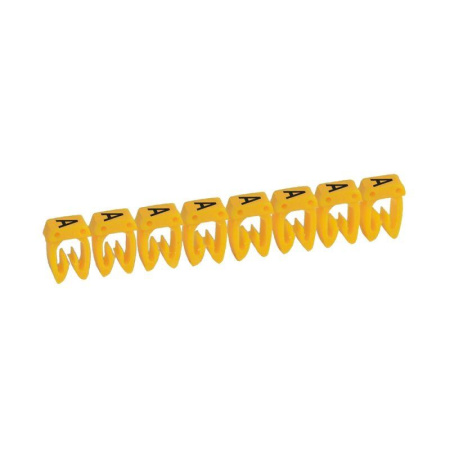Маркер каб. 0.15-0.5кв.мм CAB3 "A" черн. на желт. фоне (уп.300шт) Leg 038110
