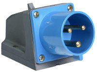 Вилка электрическая наружн. уст. 32А 2P+PE 220В IP44 ССИ-523  PSR51-032-3