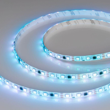 Лента светодиодная герметичная SPI-SE-B60-10mm 12V RGB-PX3 14.4Вт/м IP65 5060 бегущий огонь (уп.5м)  026366(2)