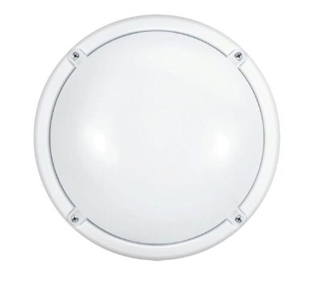 Светильник светодиодный 61 983 OBL-R1-13-4K-WH-IP65-LED-SNR 13Вт 4000К IP65 1300лм ЖКХ с датчиком движения круг бел. (аналог НПП)  61983