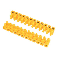 Колодка клеммная винтовая KВ-35 10-35 ток 80А полиэтилен желт. (уп.10шт)  07-5035-3