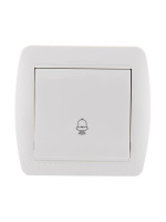 Кнопка звонка Demet бел.  711-0200-103