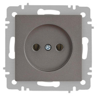 Розетка Accent 6-201-09 2P 16А-250В IP20 СУ титан  Б0063673