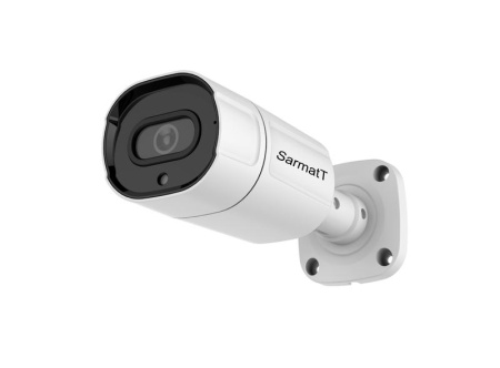 Видеокамера уличная 4MP IP с ИК подсветкой SR-IN40F28IRXSDM IP 67 -30град.C-60град.C металл бел.  ПО-00005677