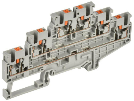 Колодка клеммная CP-ML 3 ур. 2.5кв.мм сер.  YCT23-00-3-K03-002