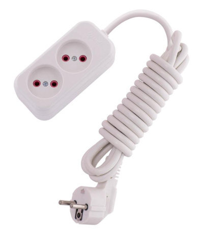 Удлинитель 2х3м без заземл. 16А IP20 Lila  720-0203-203