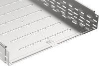 Лоток листовой перфорированный 500х100 L3000 сталь 1.2мм крашен.  CLPK10-100-500-3