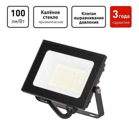 Прожектор светодиодный PRO LPR-062-0-65K-020 20Вт 6500К 2000лм IP65 призма  Б0064648