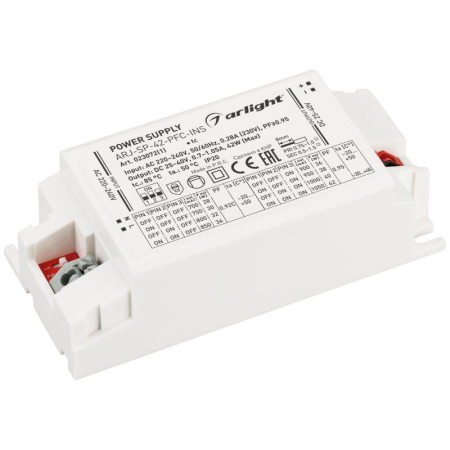 Блок питания ARJ-SP-42-PFC-INS (42Вт 25-40В 0.7-1.05А) IP20 пластик  023072(1)