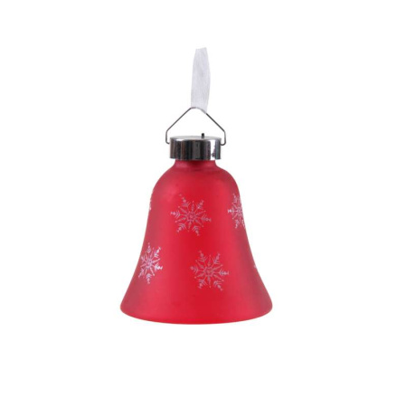 Фигура из дюралайта "Подвеска Колокольчик" GM3307-33 8х8х9см стекло красн.  4690601021052