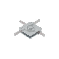 Соединитель универсальный 2USM-D5-10 TD для прутка d5-10мм с 2 пластинами 40х40мм сталь термодиффузион. цинк. КМ MA0282