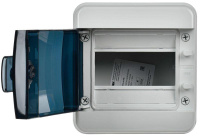 Корпус пластиковый КМПн-6 IP65 черн. прозр. дверь TEKFOR  TF5-KP72-N-06-65-K03-K02