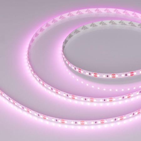 Лента светодиодная RT-A120-8mm 12V Pink 9.6Вт/м IP20 2835 открыт. (уп.5м)  015897(2)