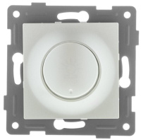 Механизм диммера СП Ugra 500Вт с накладкой и воротком жемчуж.  С11Д6-028