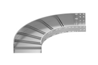 Поворот горизонтальный с дном LHT 900х80-90 1.5мм гор. оцинк.  LHTH-B.9008.915.HDZ