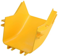 Спуск кабельный внешний 45град. оптич. лотка 120мм  DS-120-313F0