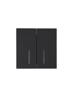 Выключатель 2-кл. с индик. СП ZIMA IP20 10А безвинт. зажим черн. бархат  704-4288-112QC