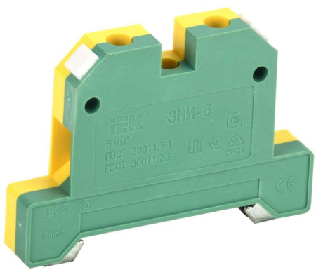 Зажим наборный ЗНИ-6PEN 6кв.мм (JXB-земля)  YZN20-006-K52