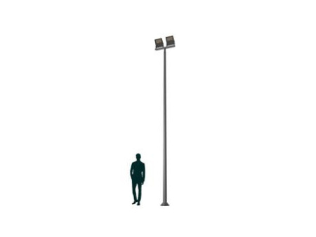 Светильник LEADER LED 2x100 D75 4000K K-POLE 7M D136 RAL9005 СТ 4350000070