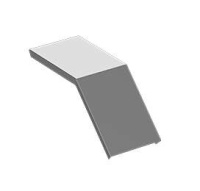 Крышка для угла вертикал. вниз КЛУНц 150-135 1мм оцинк.  EI-02.09.31.004