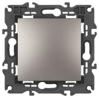 Переключатель перекрестный ЭРА Elegance 14-1108-16 10АХ-250В IP20 титан  Б0065809 Переключатель перекрестный ЭРА Elegance 14-1108-16 10АХ-250В IP20 титан  Б0065809