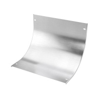 Крышка на угол лестничный вертикальный внутренний 90град. 100х500 толщ. 2мм R300 в комплекте с крепеж. эл. алюм.  AKLIH31050K