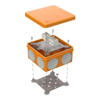 Коробка огнестойкая ОП двухкомпонентная 60-0300-FR6.0-4 Е15-Е120 100х100х50  60-0300-FR6.0-4