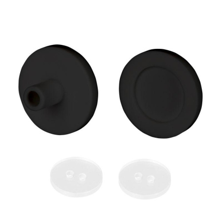 Заглушка ARL-MOONLIGHT-ROUND-25-CAP-TOP-SET-BLACK силикон (комплект)  047067