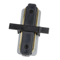 Соединитель для 2-х шинопроводов UBX-Q123 R11 BLACK 1 POLYBAG типа R прямой внутренний однофазный черн.  UL-00007449