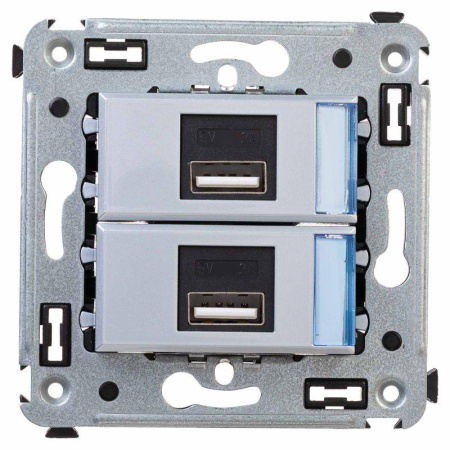 Устройство зарядное USB СП Avanti "Закаленная сталь"  4404543