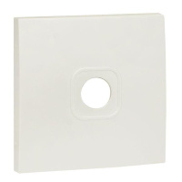 Панель лицевая Валенсия для 1-м розетки TV 75Ом 5-862МГц жемчуж. PROxima  ESA00-L-027-50