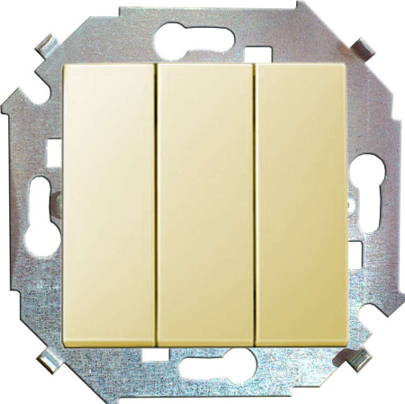 Выключатель 3-кл. СП  15 16А IP20 винтов. зажим механизм сл. кость  1591391-031