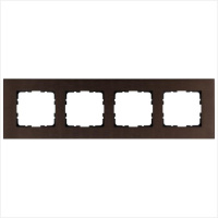Рамка 4-м G-Metal металл алюминий коричн. Brown  G1004AZ