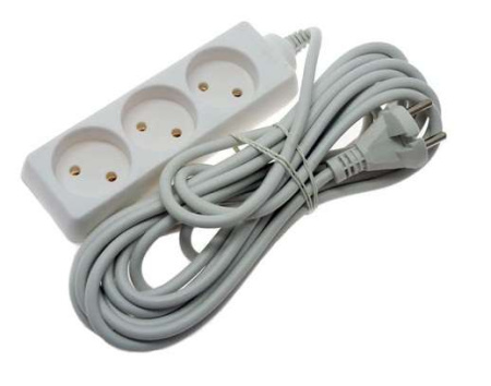 Удлинитель 3х5м без заземл. 10А IP20 Standart S-CD3-5  02860
