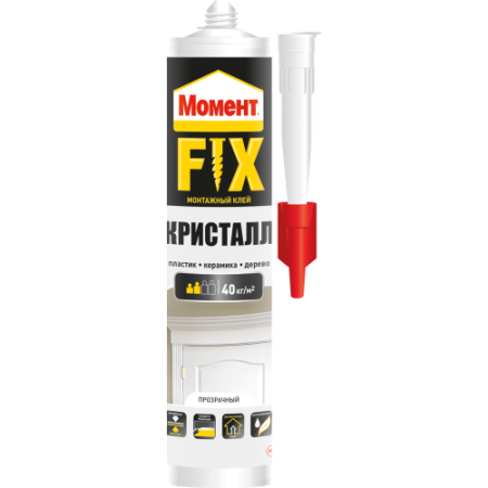 Клей монтажный " FIX" кристалл 265г  Б0047042