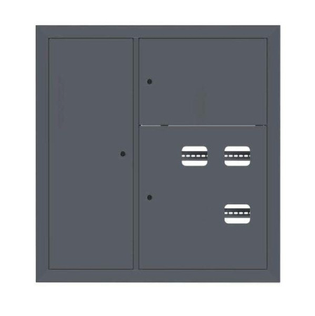 Щит этажный 3кв. слаботочка слева RAL7016 (1000х950х150) PROxima  mb29-v-3z-ral7016