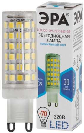 Лампа светодиодная JCD-9W-CER-840-G9 720лм  Б0033186