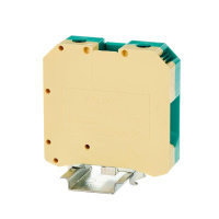 Клемма заземления винтовой зажим 2 точки подключения 50кв.мм  KRUSLG-50N Клемма заземления винтовой зажим 2 точки подключения 50кв.мм  KRUSLG-50N