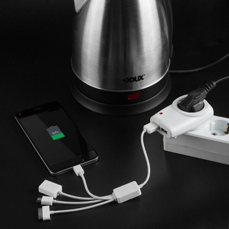 Адаптер питания 220В + 2 USB RX-17  11-6017