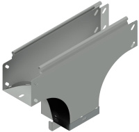 Ответвитель Т-образ. вниз боковой 150х100 отвод 150х100 S=0.7мм оцинк.  STDSM.1510.1510.07